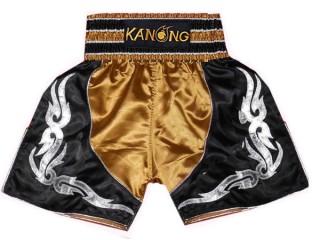 Kanong Bokseshorts Boxing Shorts : KNBSH-202-Guld-Sort